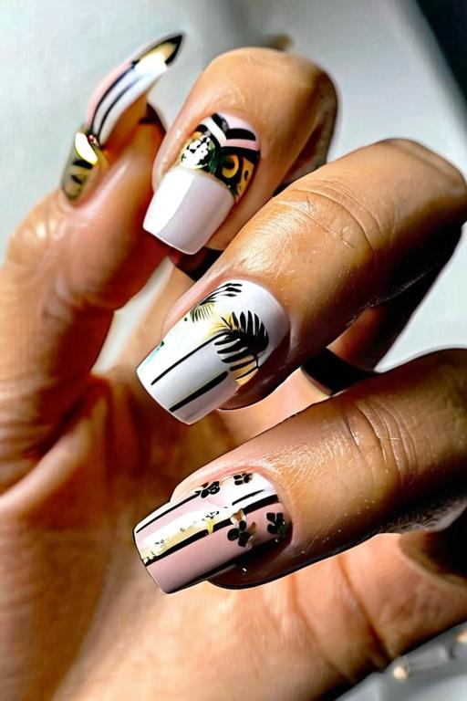 Deco Miami Nail Stickers 10