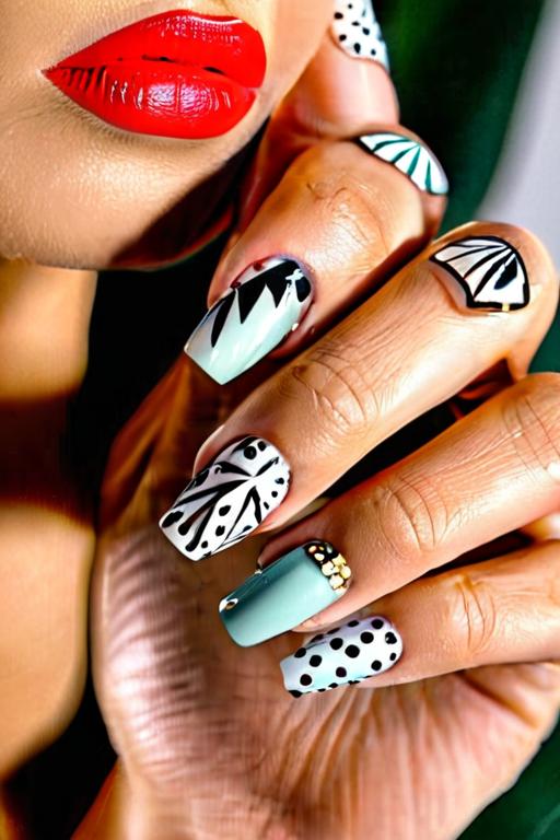 Deco Miami Nail Stickers 25