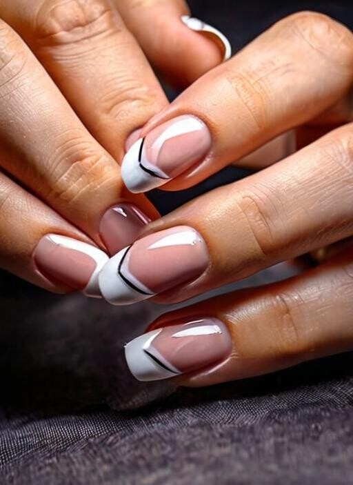 French Tip Nail Art Ideas 1