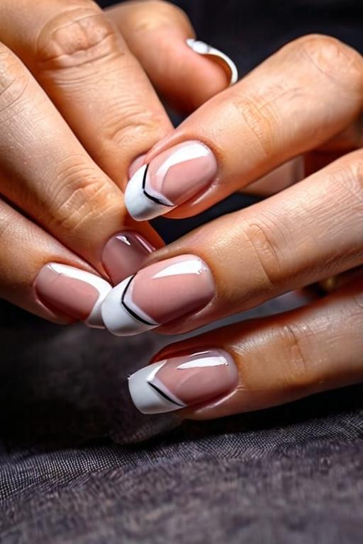 French Tip Nail Art Ideas 1