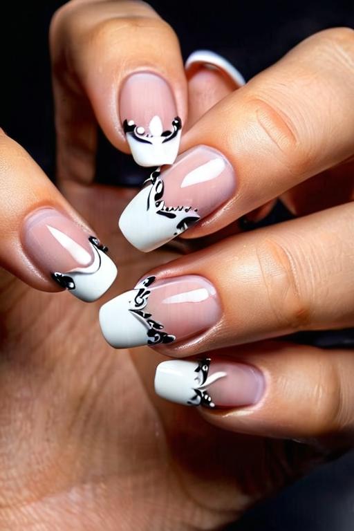 French Tip Nail Art Ideas 10