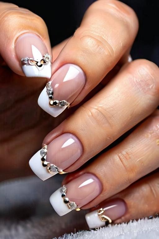 French Tip Nail Art Ideas 17