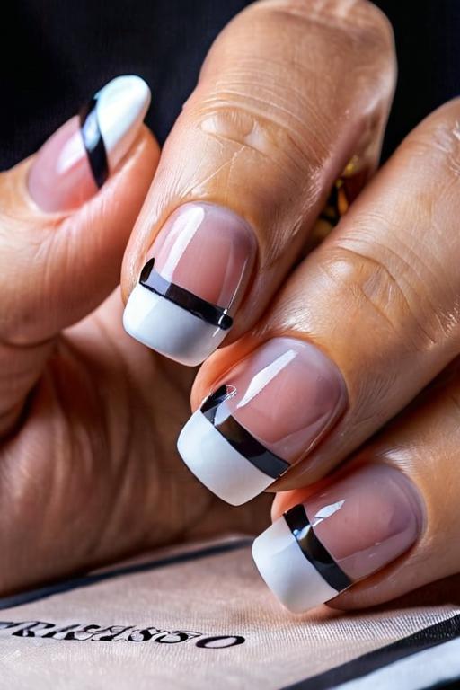 French Tip Nail Art Ideas 18