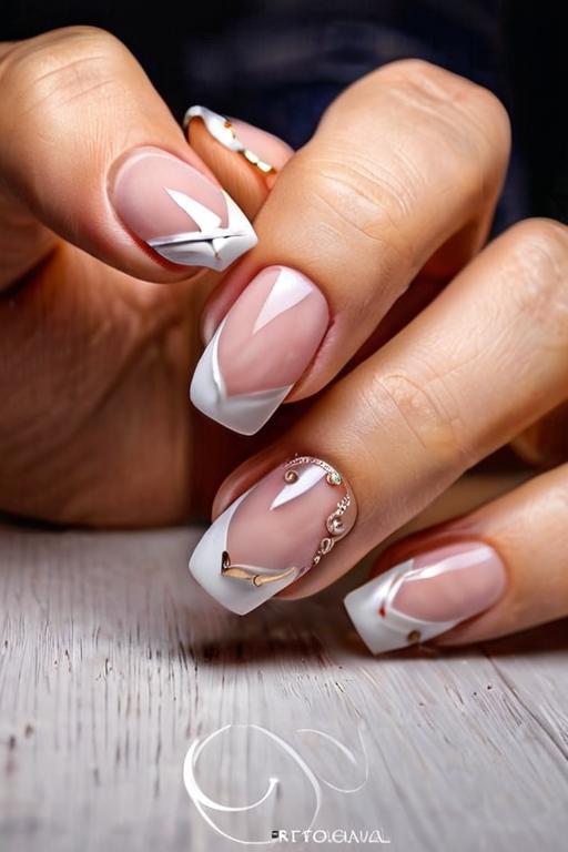 French Tip Nail Art Ideas 19