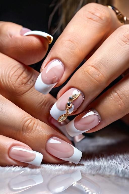 French Tip Nail Art Ideas 21