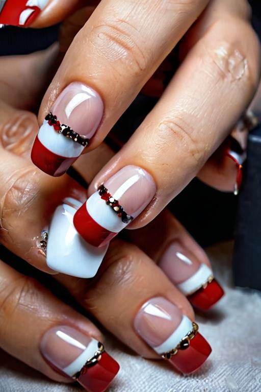 French Tip Nail Art Ideas 24