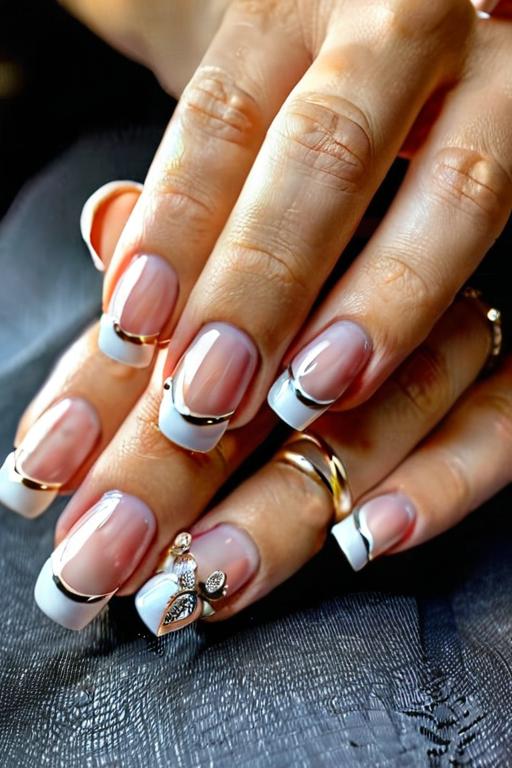 French Tip Nail Art Ideas 26