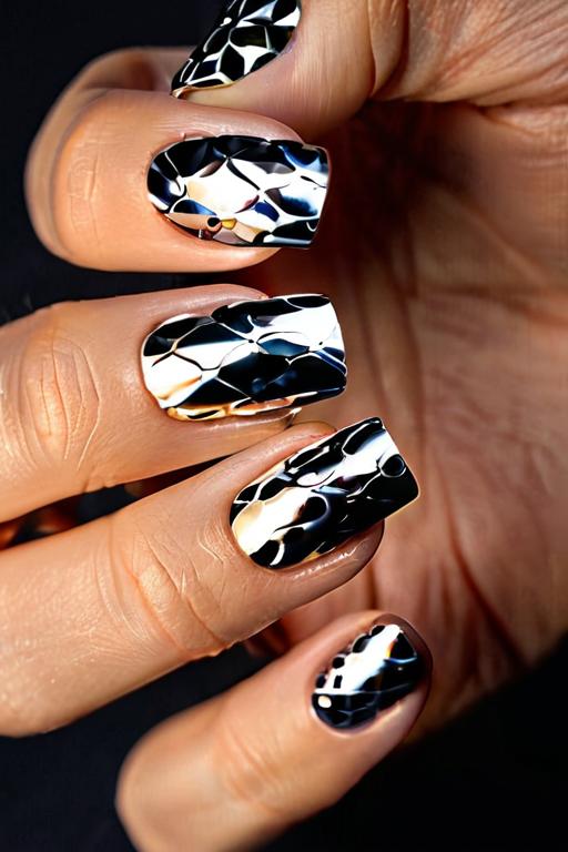 Nail Foil Art Ideas 11