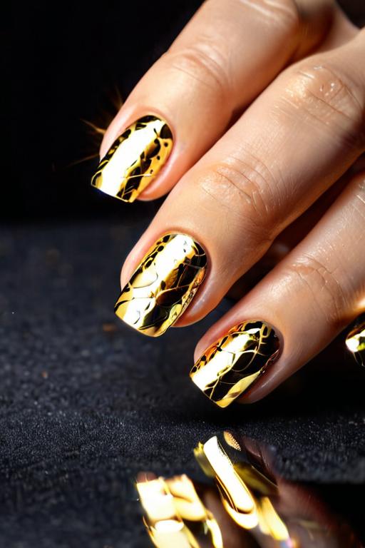 Nail Foil Art Ideas 12