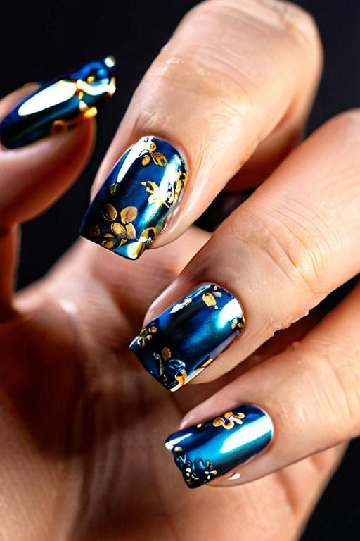 Nail Foil Art Ideas 17