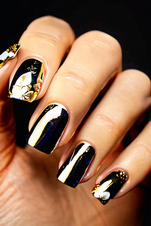 Nail Foil Art Ideas 19