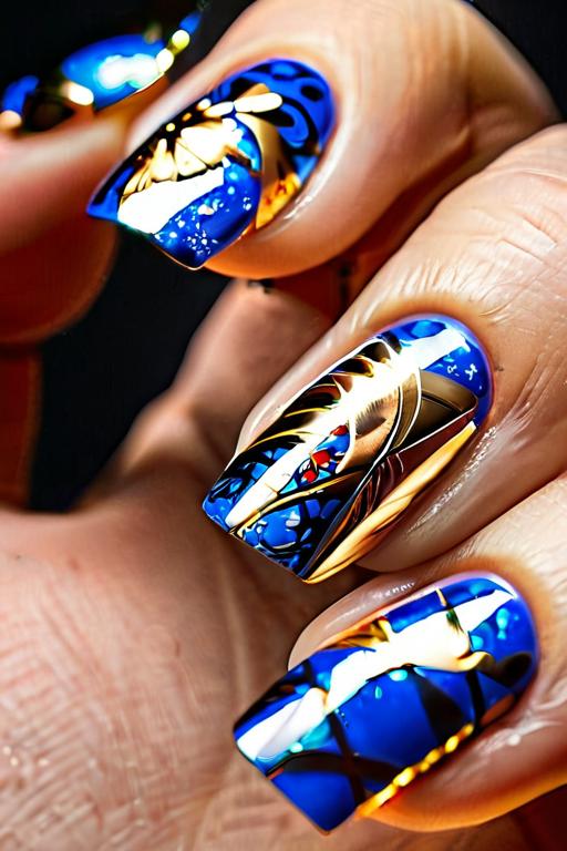 Nail Foil Art Ideas 24