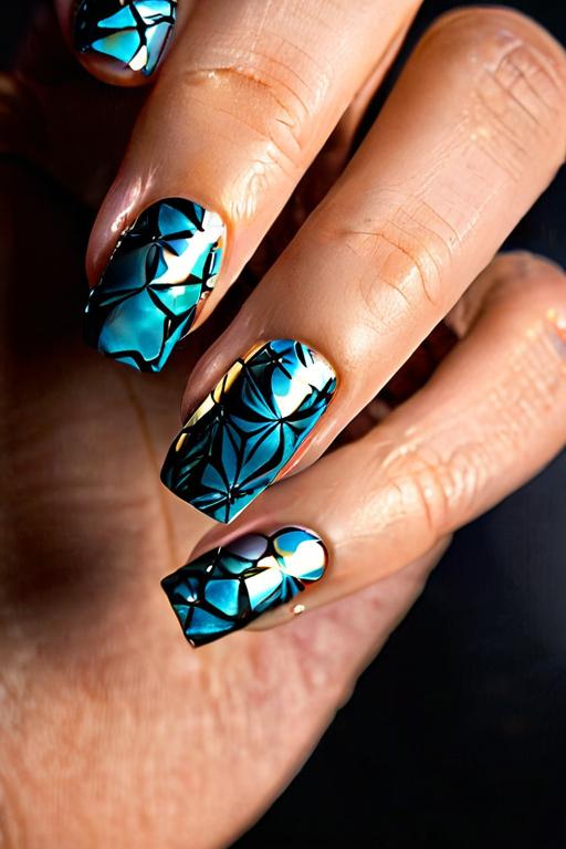 Nail Foil Art Ideas 27