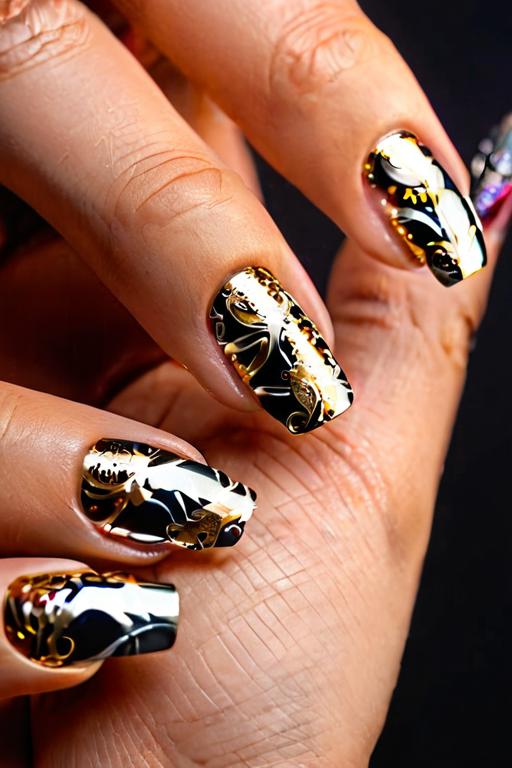 Nail Foil Art Ideas 3