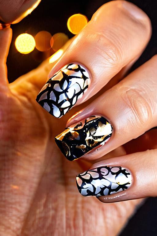 Nail Foil Art Ideas 8