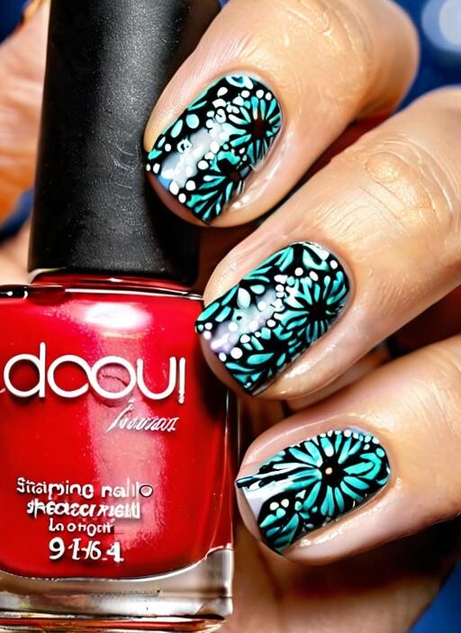 Nail Stamping Polish Art 1