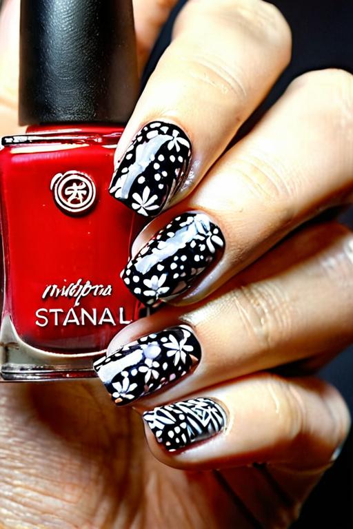 Nail Stamping Polish Art 11