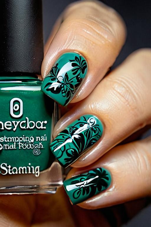 Nail Stamping Polish Art 16