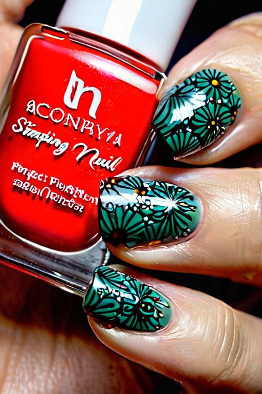 Nail Stamping Polish Art 17