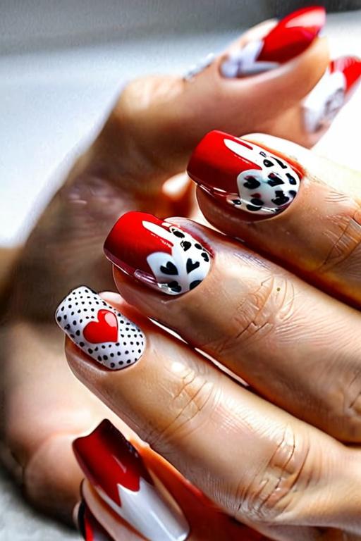 Nail Stickers With Heart Design 13