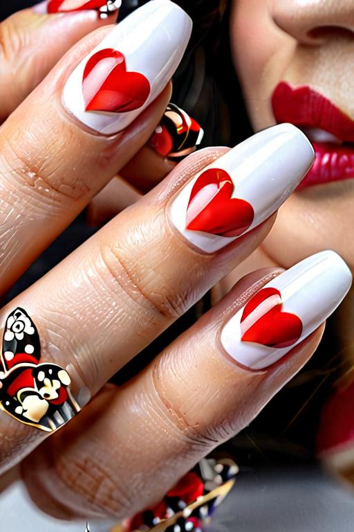 Nail Stickers With Heart Design 21