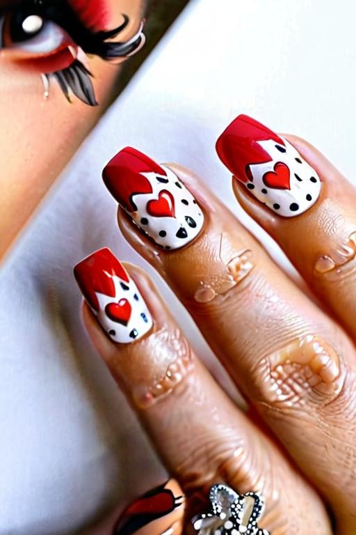 Nail Stickers With Heart Design 24