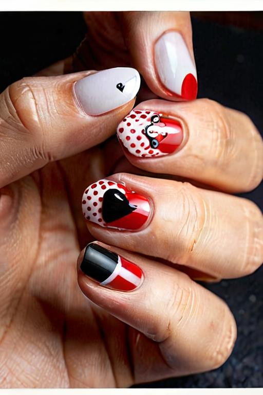 Nail Stickers With Heart Design 26