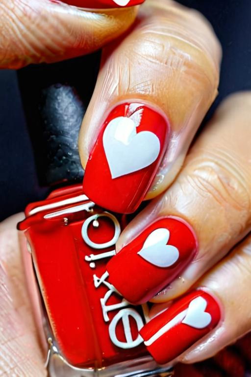 Nail Stickers With Heart Design 30