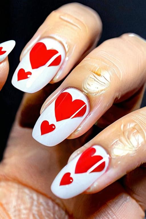 Nail Stickers With Heart Design 6