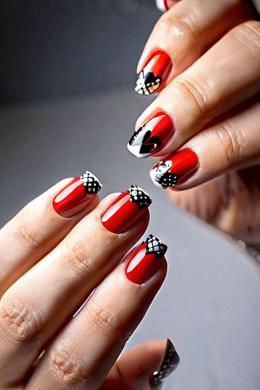 Nail Stickers With Heart Design 8