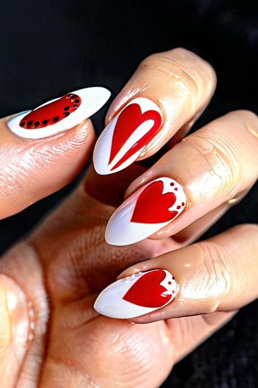 Nail Stickers With Heart Design 9