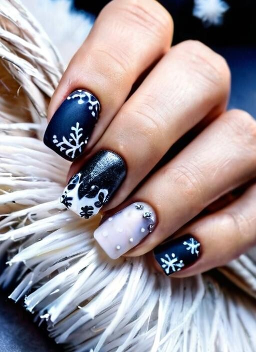 Winter Nail Art 1