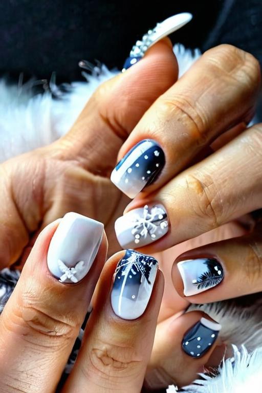 Winter Nail Art 7