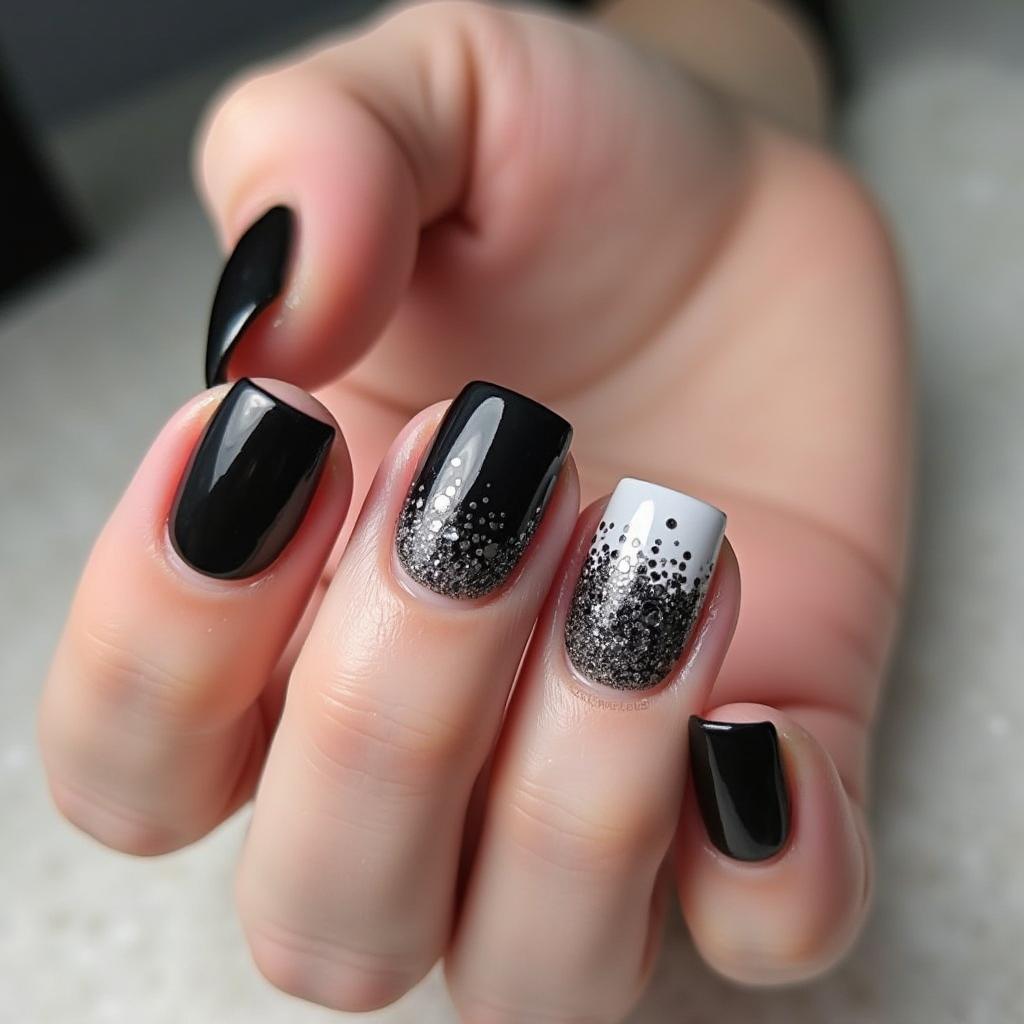 Black And White Nail Designs 10