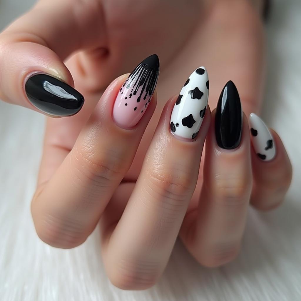 Black And White Nail Designs 13