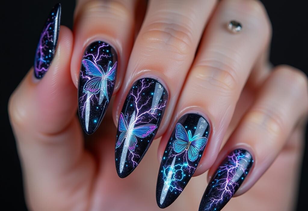 Butterfly Nail Stickers Masterpiece 1