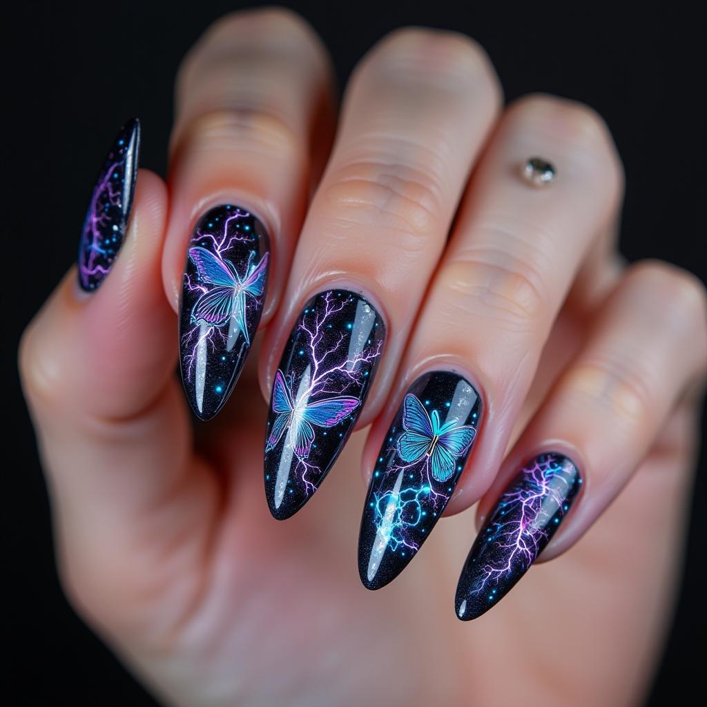 Butterfly Nail Stickers Masterpiece 1