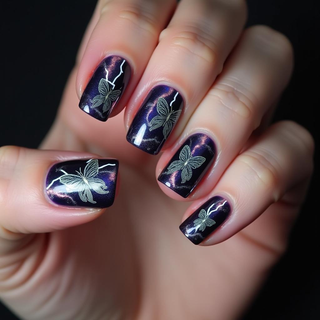 Butterfly Nail Stickers Masterpiece 10