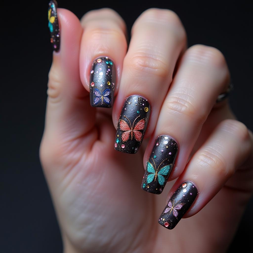 Butterfly Nail Stickers Masterpiece 12