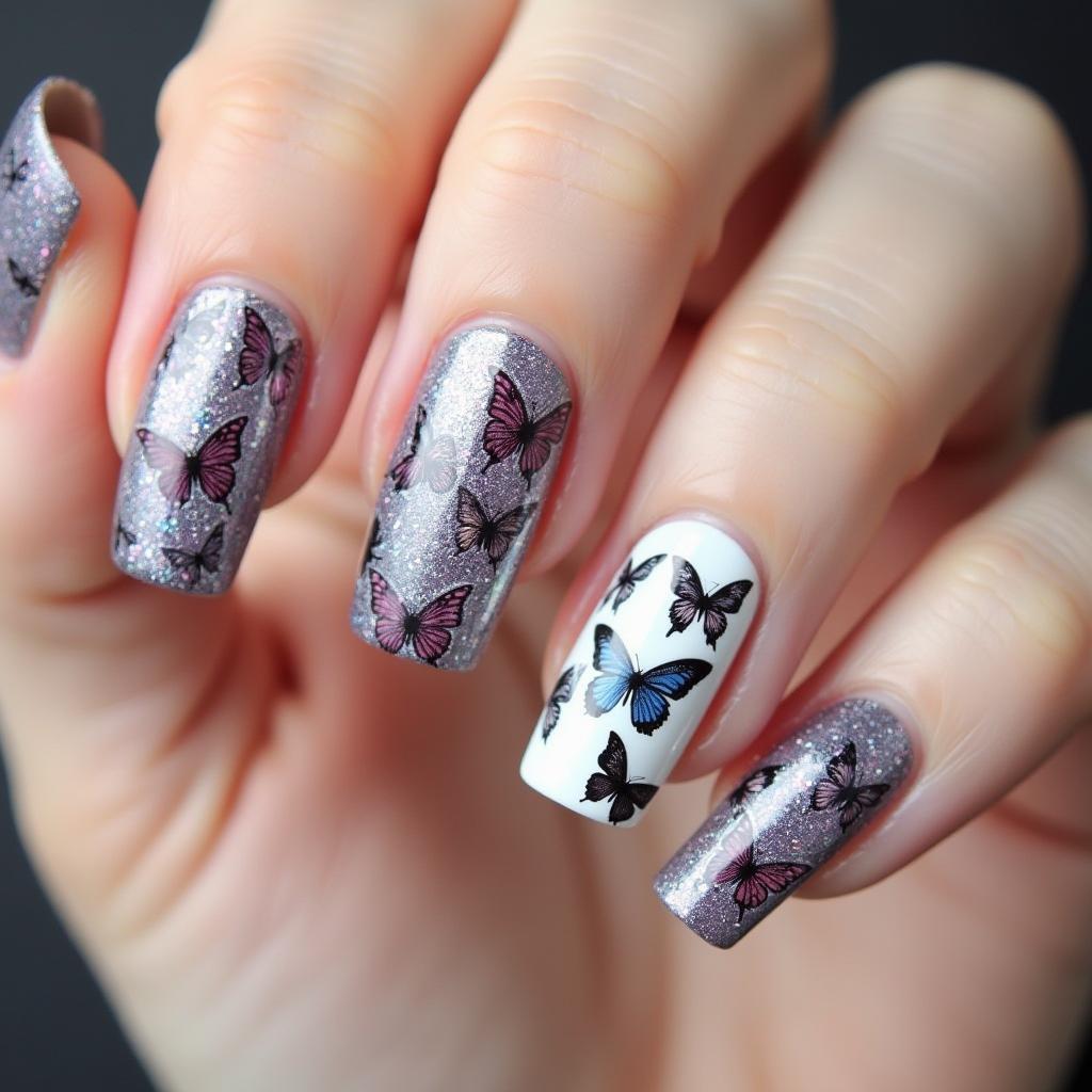 Butterfly Nail Stickers Masterpiece 13