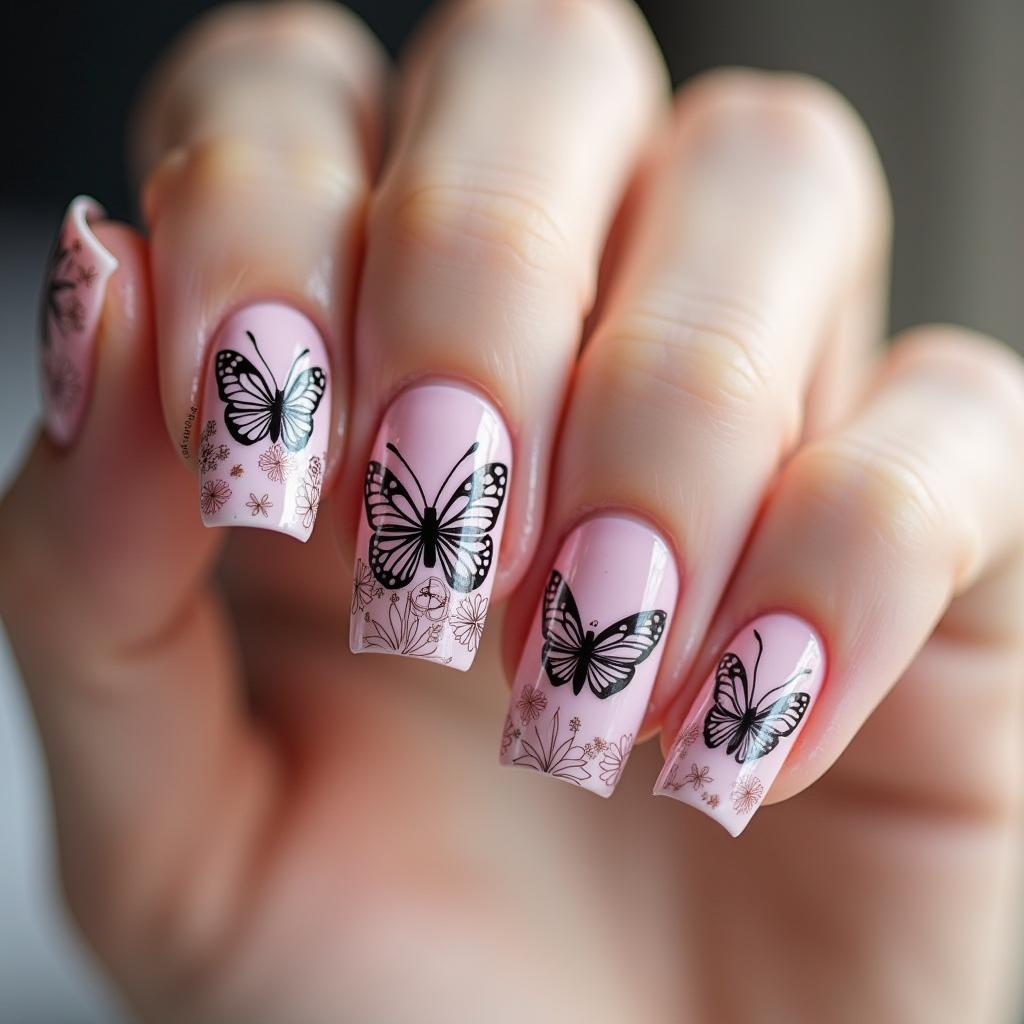 Butterfly Nail Stickers Masterpiece 15