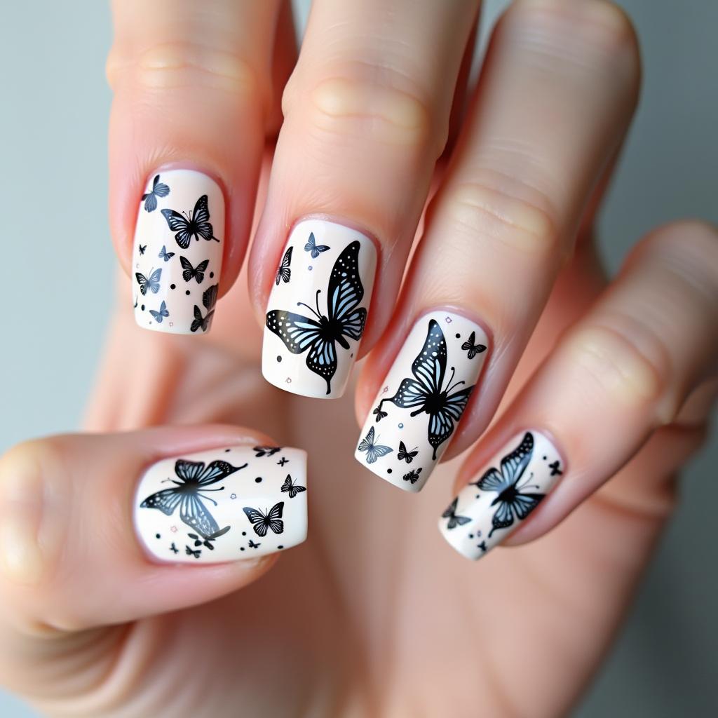 Butterfly Nail Stickers Masterpiece 18