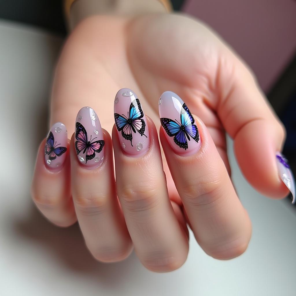 Butterfly Nail Stickers Masterpiece 19