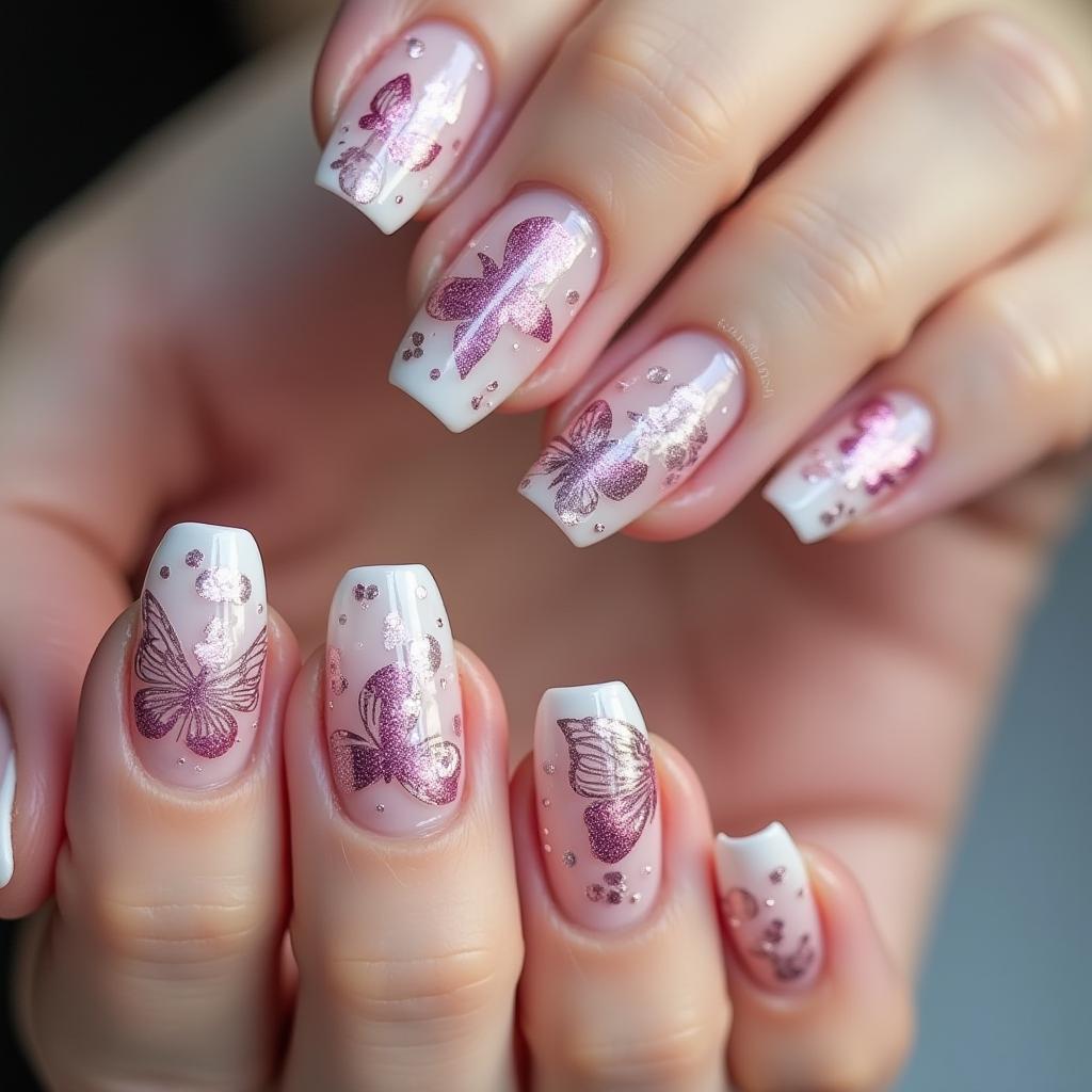 Butterfly Nail Stickers Masterpiece 22