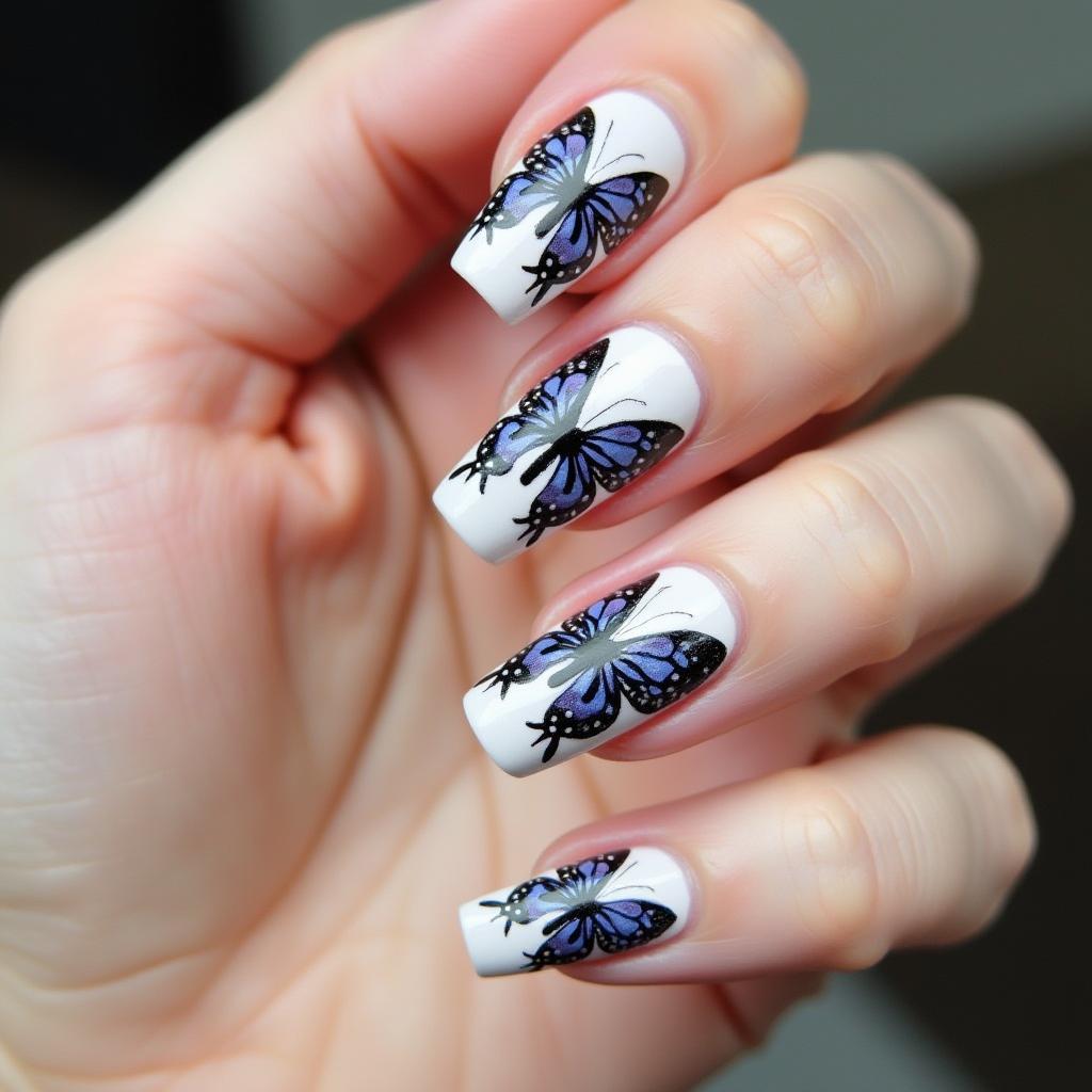 Butterfly Nail Stickers Masterpiece 23