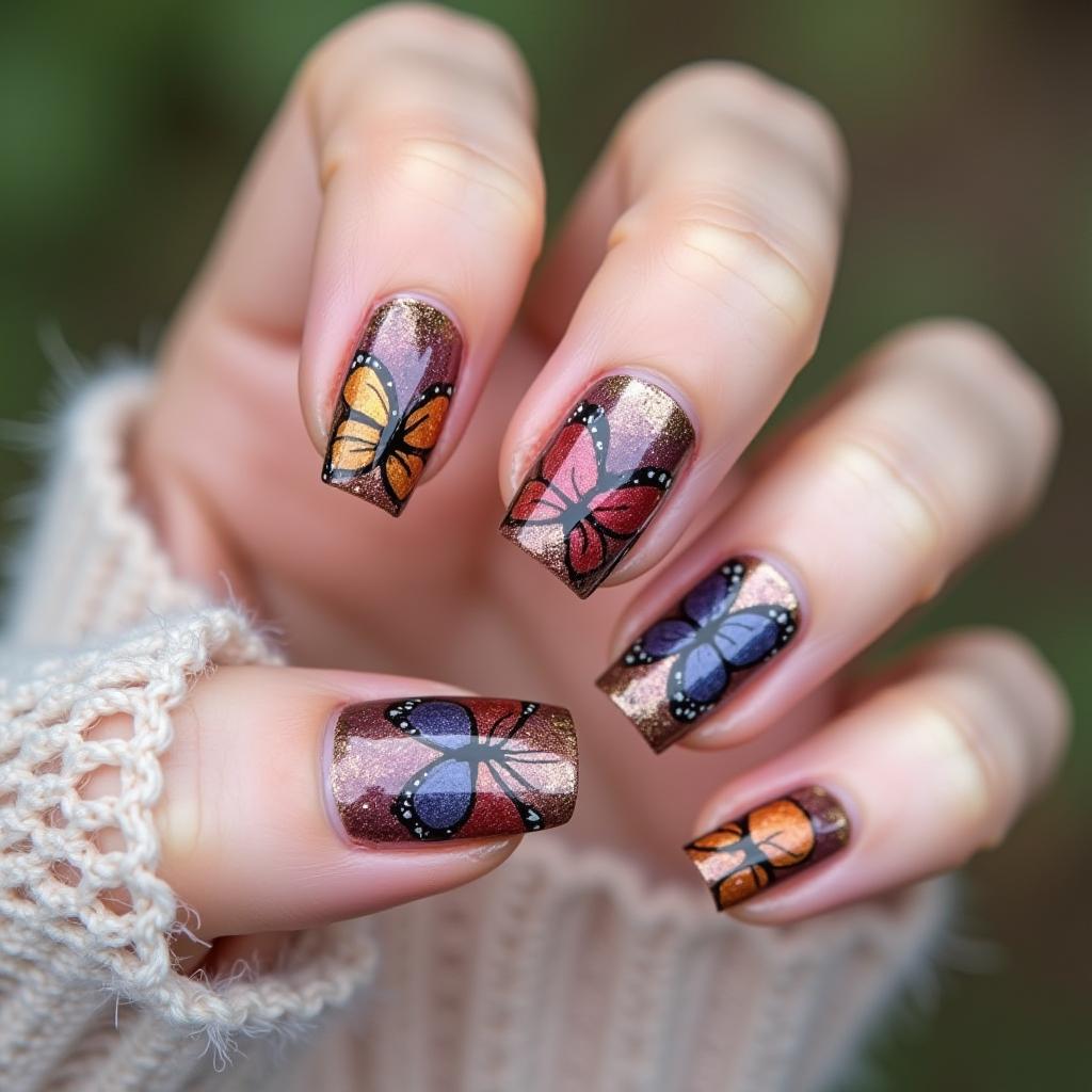 Butterfly Nail Stickers Masterpiece 26