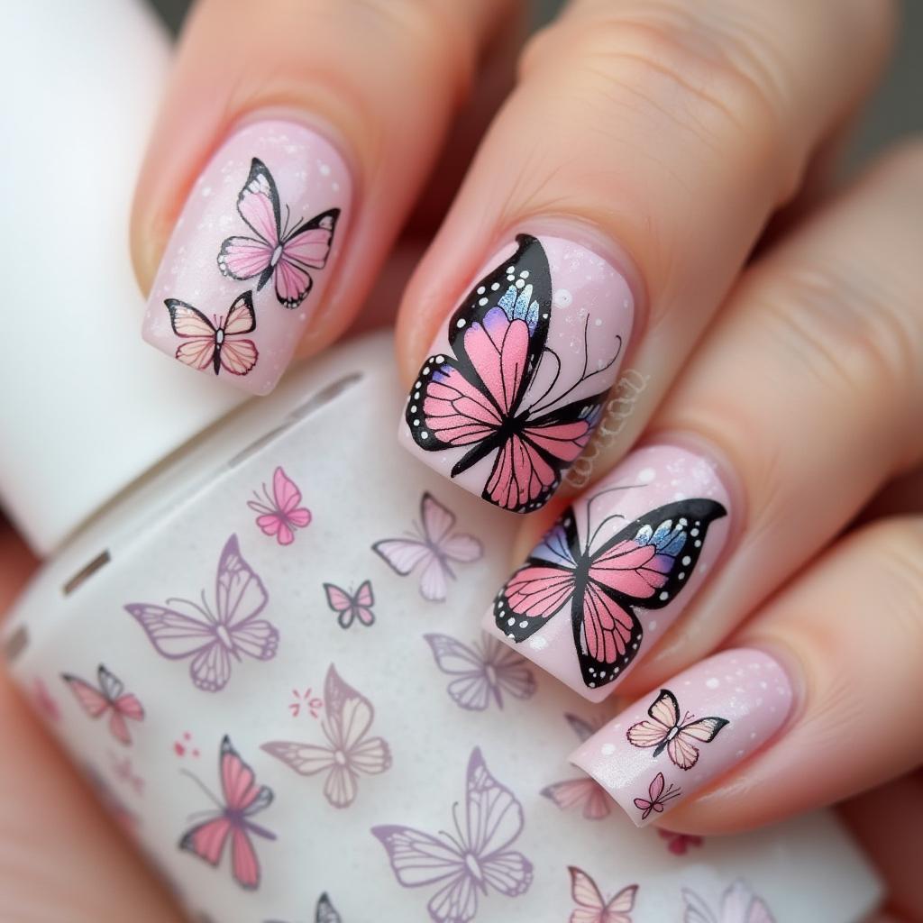 Butterfly Nail Stickers Masterpiece 29