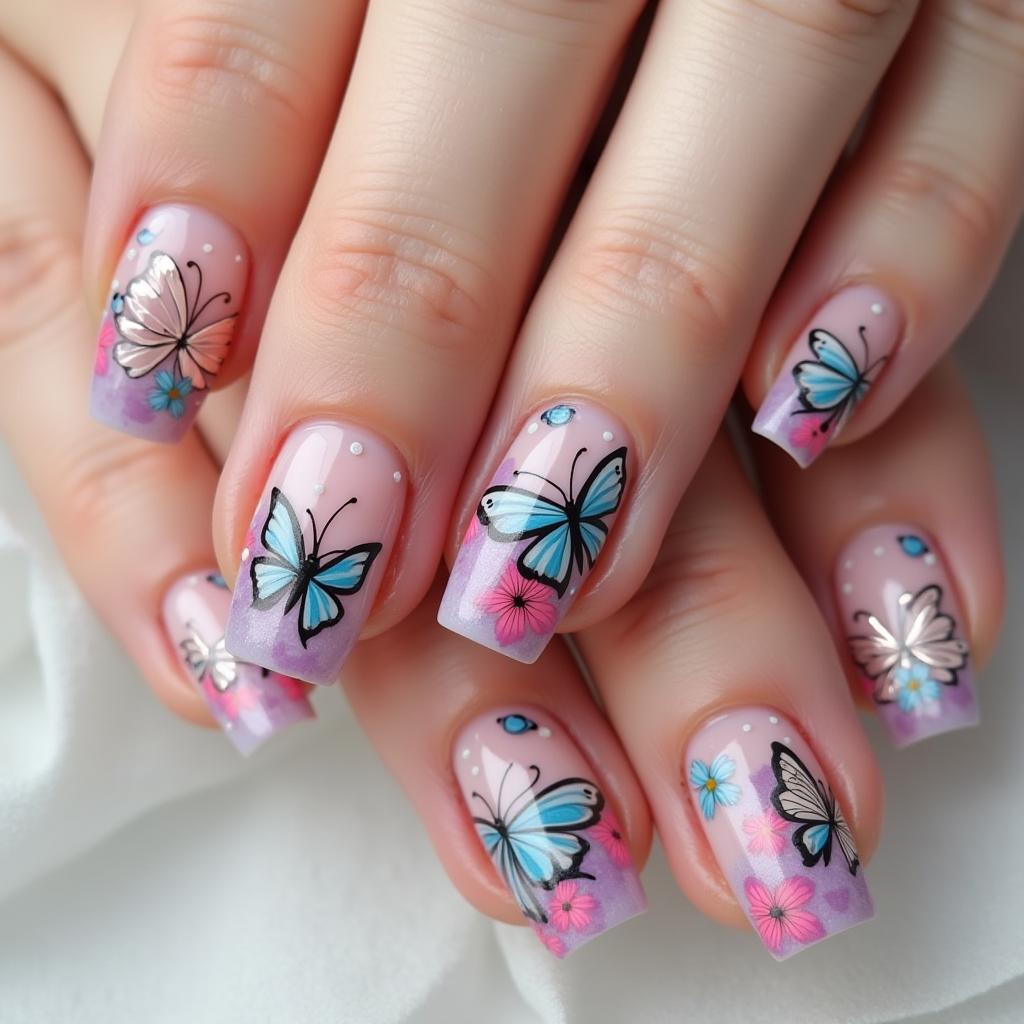 Butterfly Nail Stickers Masterpiece 30