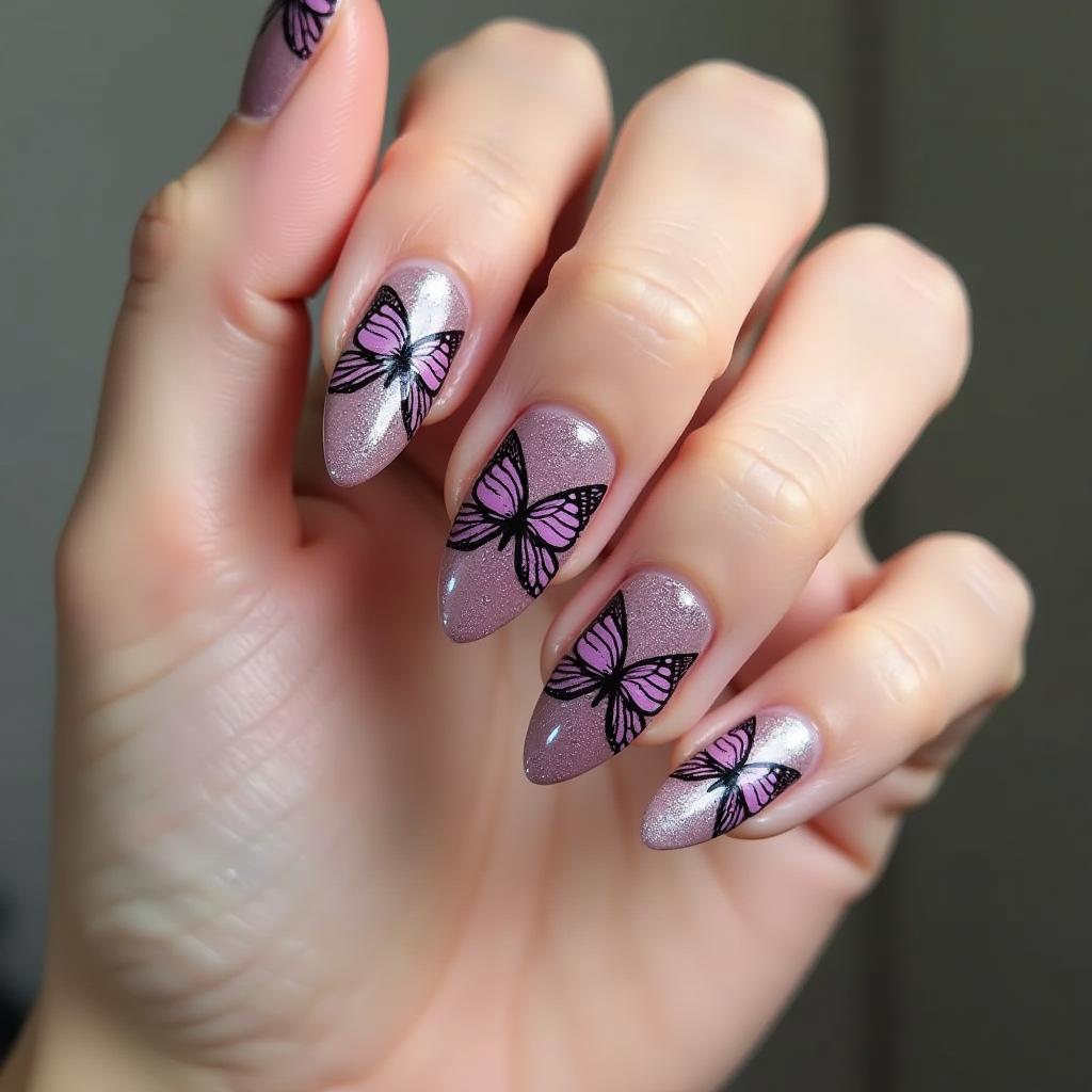 Butterfly Nail Stickers Masterpiece 32