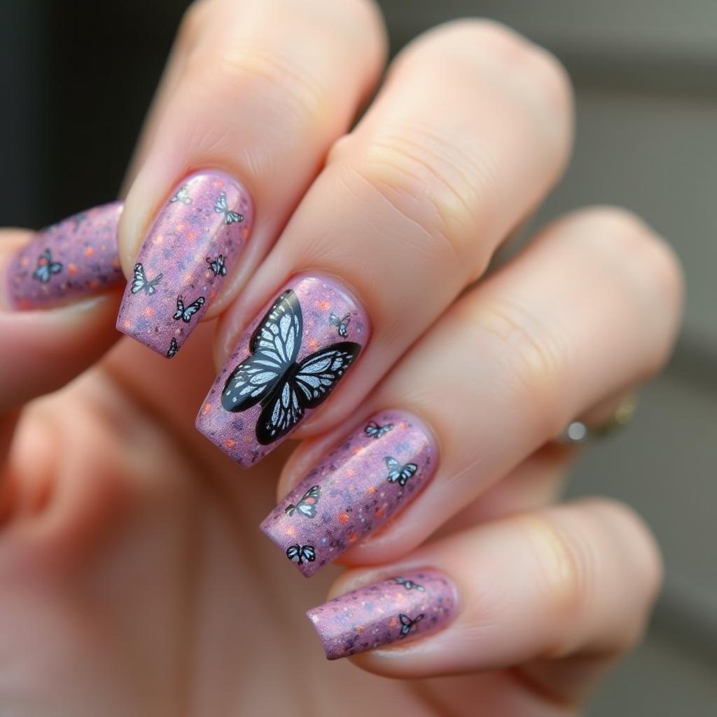 Butterfly Nail Stickers Masterpiece 33